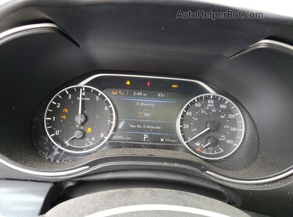 1N4AA6EV8LC381730 2020 NISSAN MAXIMA Черный Вид щитка приборов