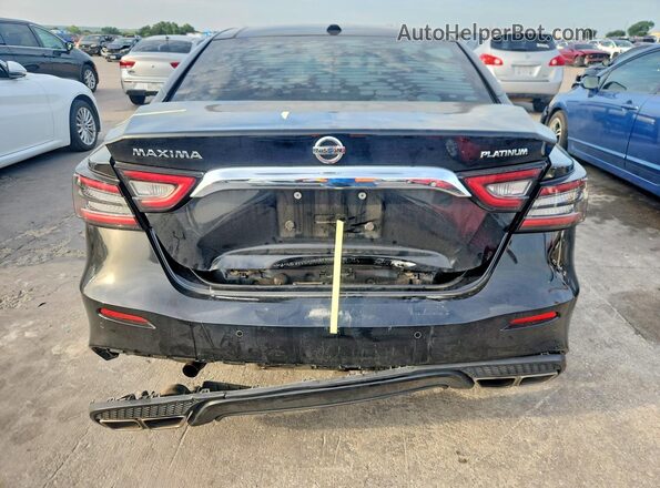 1N4AA6FV0LC363057 2020 NISSAN MAXIMA Black უკანა ხედი