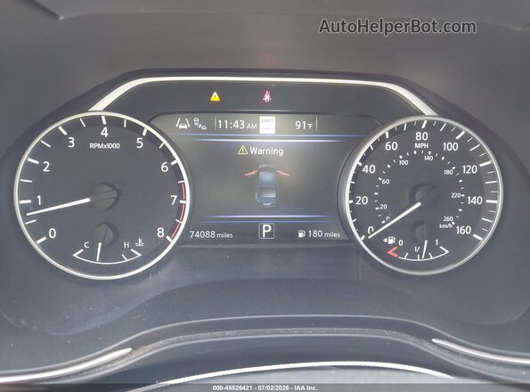 1N4AA6FV0LC366086 2020 NISSAN MAXIMA Gray Vista de los asientos traseros