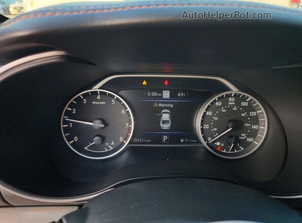 1N4AA6FV2LC377395 2020 NISSAN MAXIMA Black ხელსაწყოთა პანელის ხედი