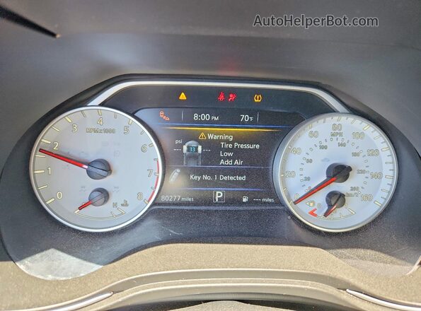 1N4AA6FV2MC510061 2021 NISSAN MAXIMA Серый Вид щитка приборов