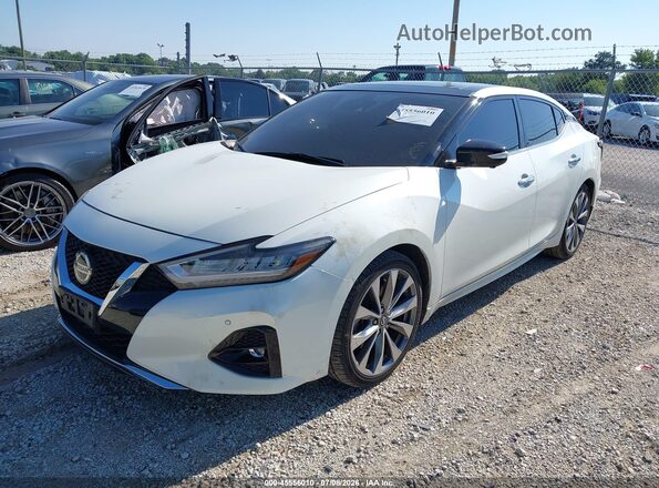 1N4AA6FV2MC512117 2021 NISSAN MAXIMA Белый Передняя левая четверть