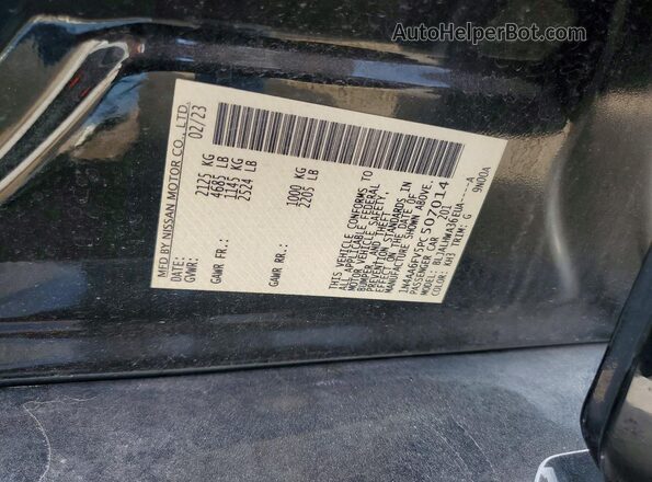 1N4AA6FV5PC507014 2023 NISSAN MAXIMA Black Widok komory silnika