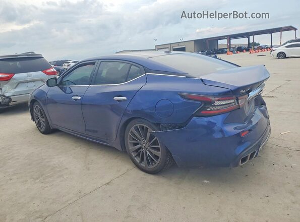 1N4AA6FV6LC385449 2020 NISSAN MAXIMA Синий Задняя левая четверть