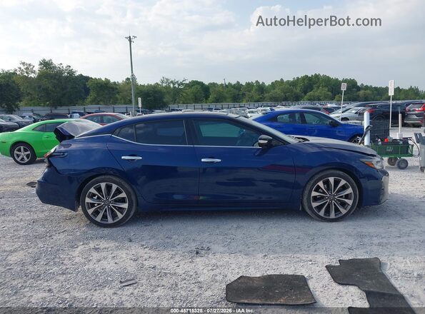 1N4AA6FV8LC376381 2020 NISSAN MAXIMA Синий Вид задней части салона