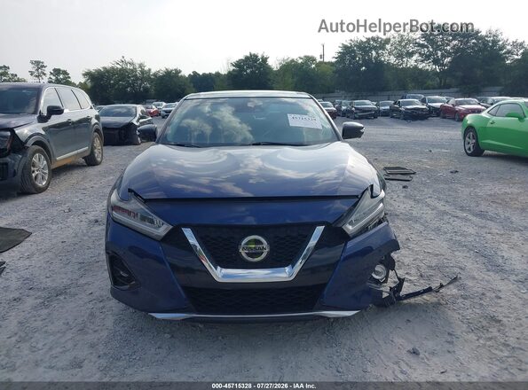 1N4AA6FV8LC376381 2020 NISSAN MAXIMA Синий Вид щитка приборов