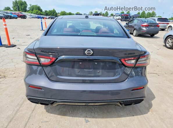 1N4AA6FV9MC504564 2021 NISSAN MAXIMA Charcoal Вид ззаду
