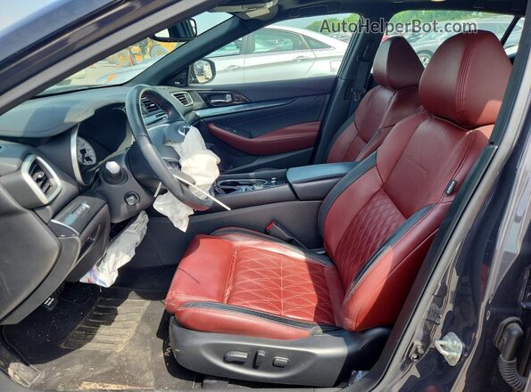 1N4AA6FV9MC504564 2021 NISSAN MAXIMA Charcoal Вид салону спереду