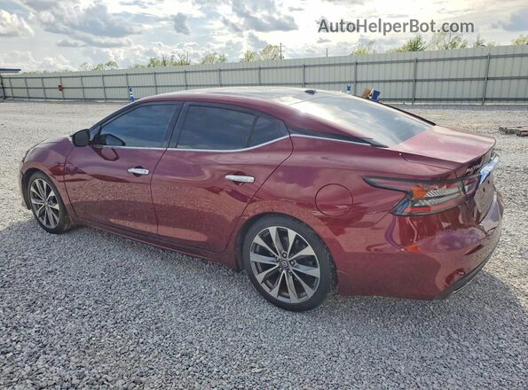1N4AA6FV9MC505567 2021 NISSAN MAXIMA Burgundy უკანა მარცხენა