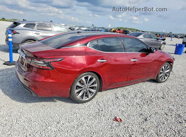 1N4AA6FV9MC505567 2021 NISSAN MAXIMA Burgundy უკანა მარჯვენა