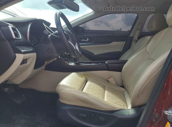 1N4AA6FV9MC505567 2021 NISSAN MAXIMA Burgundy წინა სალონის ხედი