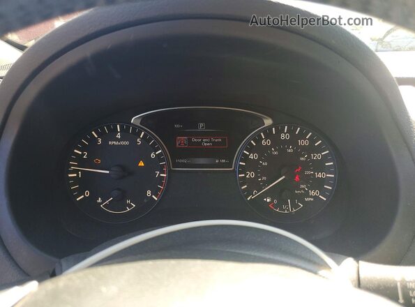 1N4AL3AP0GC184587 2016 NISSAN ALTIMA Красный Вид щитка приборов