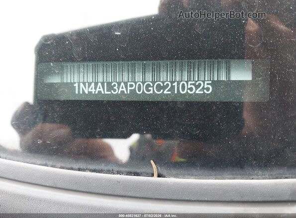1N4AL3AP0GC210525 2016 NISSAN ALTIMA Gray ძრავის განყოფილების ხედი