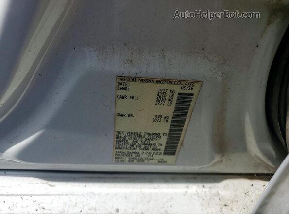 1N4AL3AP0GC226322 2016 NISSAN ALTIMA White Вид підкапотного простору
