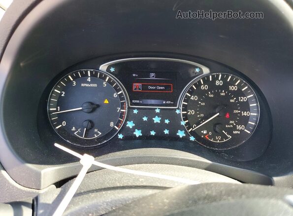 1N4AL3AP0GC263242 2016 NISSAN ALTIMA Black Вид щитка приладів