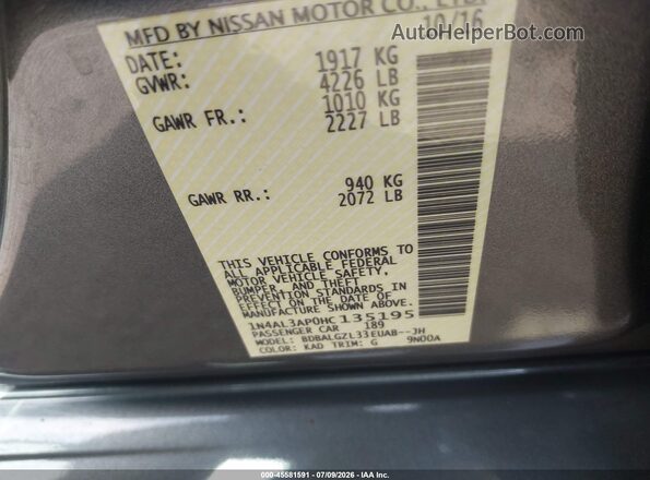1N4AL3AP0HC135195 2017 NISSAN ALTIMA Gray Widok komory silnika