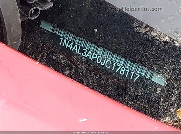1N4AL3AP0JC178117 2018 NISSAN ALTIMA Red 