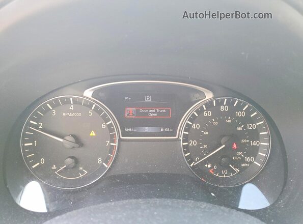 1N4AL3AP0JC209043 2018 NISSAN ALTIMA White Вид щитка приладів