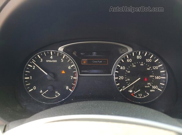 1N4AL3AP1GN318575 2016 NISSAN ALTIMA Red Vista del cuadro de instrumentos