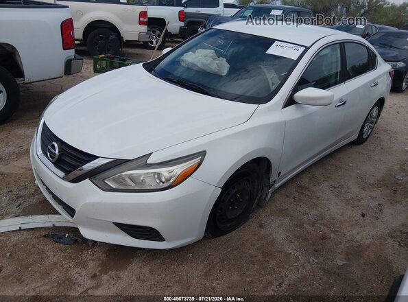 1N4AL3AP1GN383278 2016 NISSAN ALTIMA White წინა მარცხენა ხედი სამი მეოთხედიდან