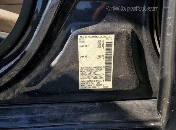 1N4AL3AP1HC116378 2017 NISSAN ALTIMA Gray Vista del compartimento del motor