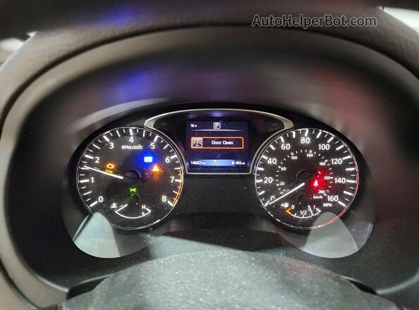 1N4AL3AP1JC157227 2018 NISSAN ALTIMA Blue Вид щитка приладів