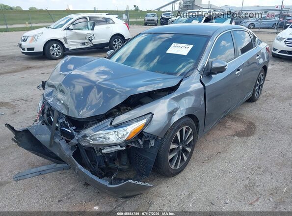1N4AL3AP1JC159107 2018 NISSAN ALTIMA Серый Передняя левая четверть