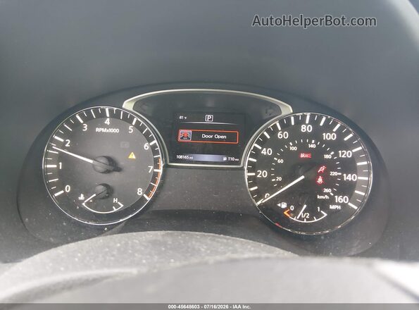 1N4AL3AP2GN344750 2016 NISSAN ALTIMA Black უკანა სავარძლების ხედი