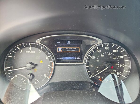 1N4AL3AP2GN382866 2016 NISSAN ALTIMA Gray ხელსაწყოთა პანელის ხედი