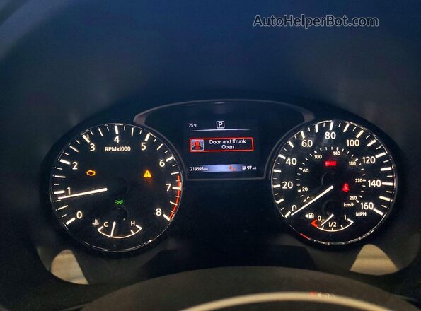 1N4AL3AP2HC242359 2017 NISSAN ALTIMA Черный Вид щитка приборов