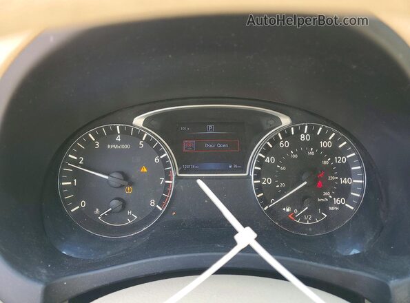 1N4AL3AP2HN316822 2017 NISSAN ALTIMA Tan Widok zestawu wskaźników