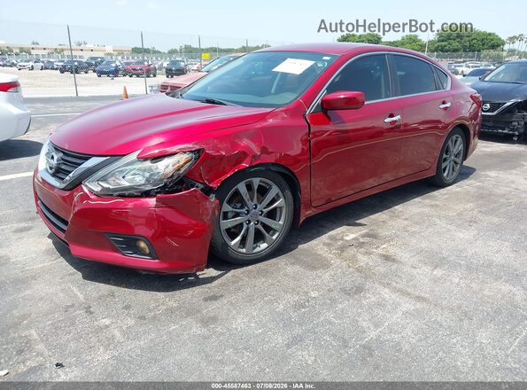 1N4AL3AP2JC277425 2018 NISSAN ALTIMA Red წინა მარცხენა ხედი სამი მეოთხედიდან