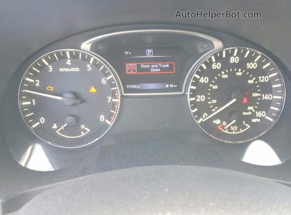 1N4AL3AP3GN333711 2016 NISSAN ALTIMA White Вид щитка приладів