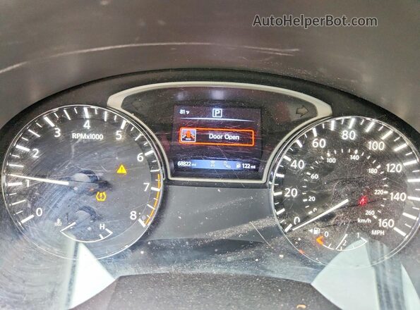 1N4AL3AP3HC130833 2017 NISSAN ALTIMA Red Instrument cluster view