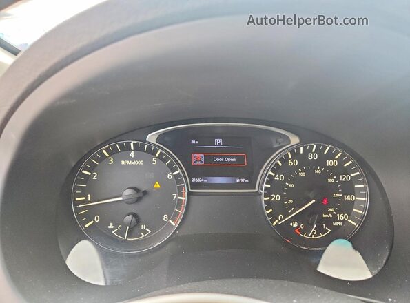 1N4AL3AP4GN363249 2016 NISSAN ALTIMA Black ხელსაწყოთა პანელის ხედი