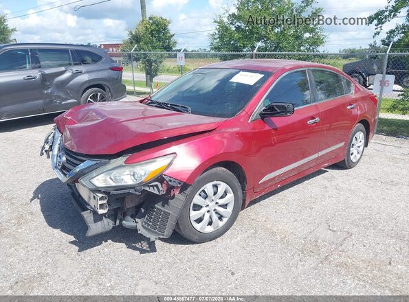 1N4AL3AP4GN390144 2016 NISSAN ALTIMA Red Առջևի ձախ երեք քառորդ տեսարան