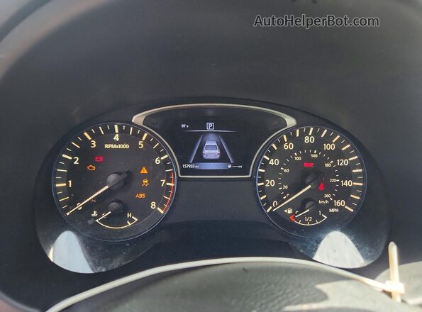1N4AL3AP5GN320698 2016 NISSAN ALTIMA Black ხელსაწყოთა პანელის ხედი