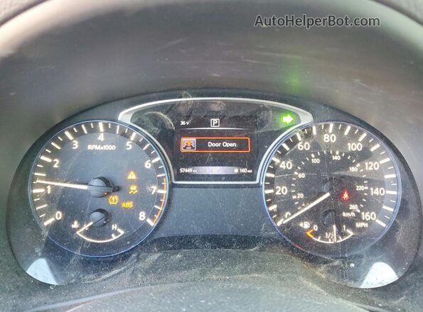 1N4AL3AP5HC133443 2017 NISSAN ALTIMA White Widok zestawu wskaźników