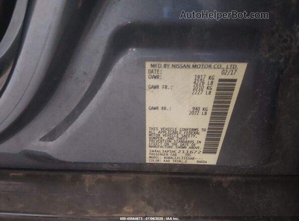 1N4AL3AP5HC211672 2017 NISSAN ALTIMA Gray Engine compartment view