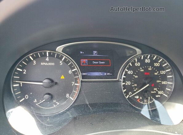 1N4AL3AP5HC273217 2017 NISSAN ALTIMA Gray Widok zestawu wskaźników
