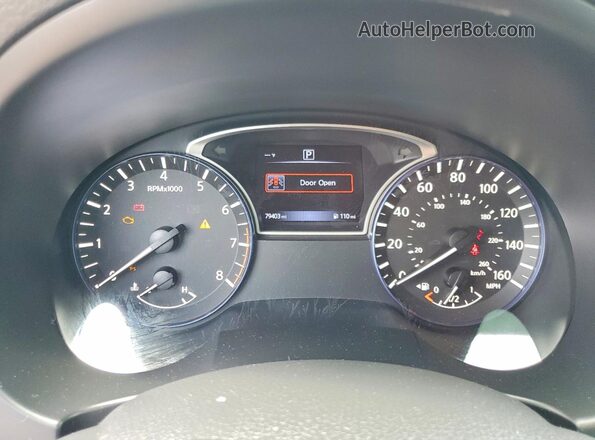 1N4AL3AP5HC477080 2017 NISSAN ALTIMA White ხელსაწყოთა პანელის ხედი