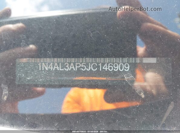 1N4AL3AP5JC146909 2018 NISSAN ALTIMA Gray Vista del compartimento del motor