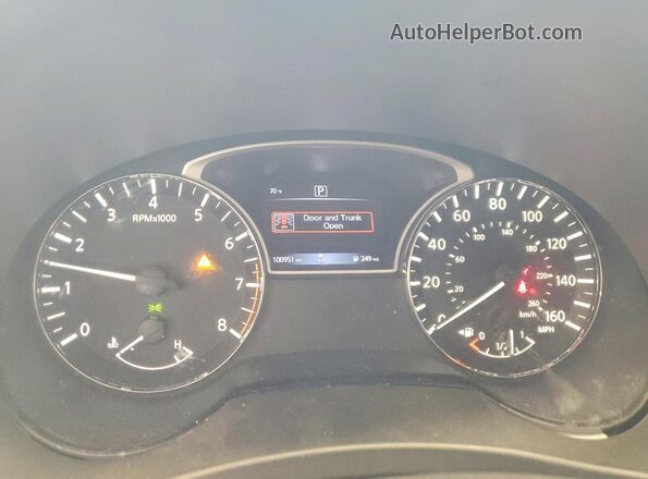 1N4AL3AP5JC272400 2018 NISSAN ALTIMA Blue Widok zestawu wskaźników