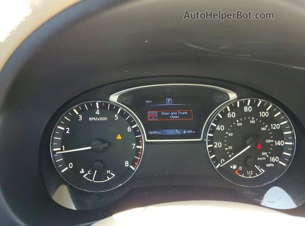 1N4AL3AP6GC157345 2016 NISSAN ALTIMA Red Instrument cluster view