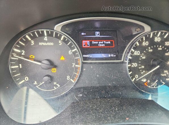 1N4AL3AP6GC226406 2016 NISSAN ALTIMA Белый Вид щитка приборов