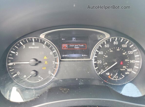 1N4AL3AP6GC230861 2016 NISSAN ALTIMA Black Widok zestawu wskaźników