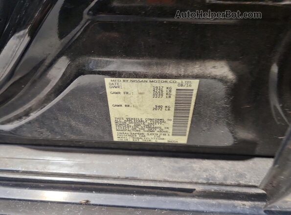 1N4AL3AP6HC109281 2017 NISSAN ALTIMA Black Vista del compartimento del motor