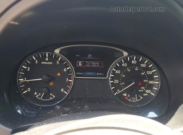 1N4AL3AP6HC115923 2017 NISSAN ALTIMA Gray Вид щитка приладів