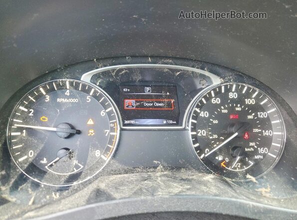 1N4AL3AP6HC161624 2017 NISSAN ALTIMA Белый Вид щитка приборов