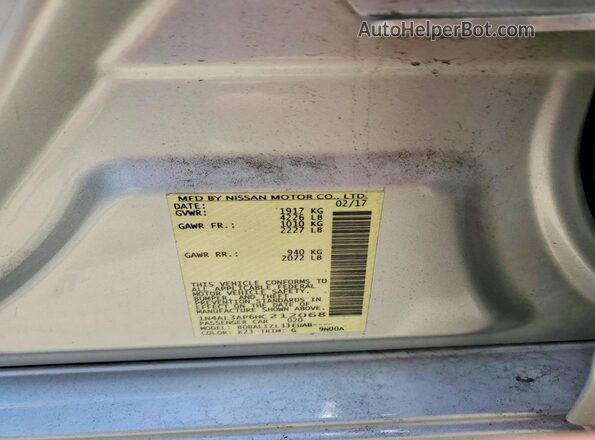 1N4AL3AP6HC212068 2017 NISSAN ALTIMA Silver Engine compartment view